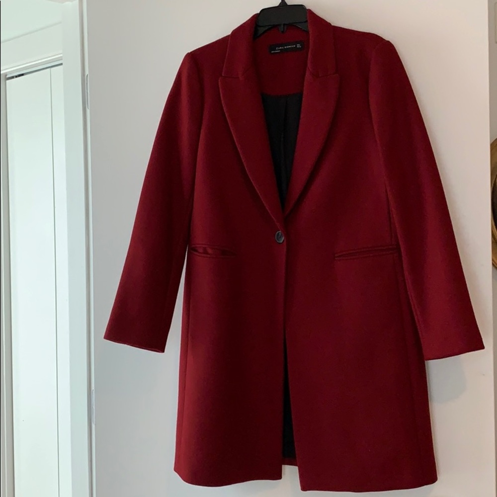 Zara Woman beautiful red coat L